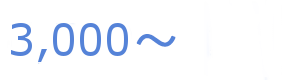 3,000円～