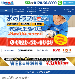 水の救急隊のHPキャプチャ